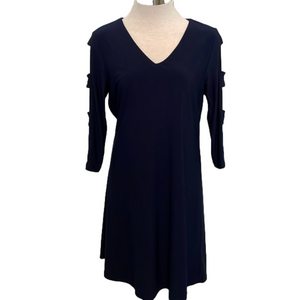 NWOT Last Tango navy knit dress sz S